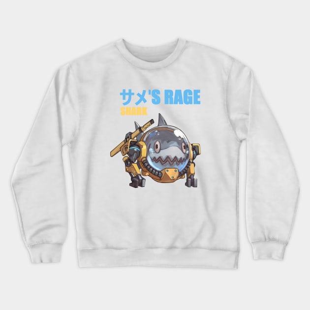 SHARK's Rage Crewneck Sweatshirt by Pan_Ren_Wei